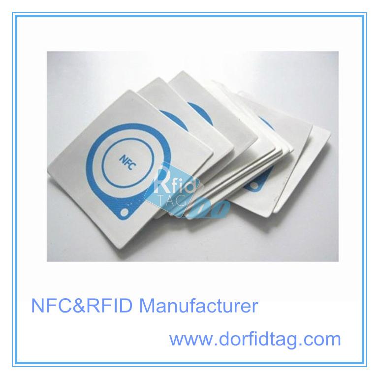 Ntag216 PET NFC smart tag with UID printing